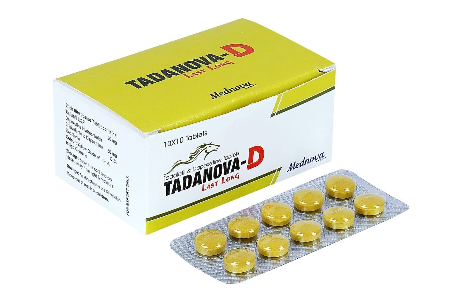 tadanova_lastlong.jpeg Tadanova-D Last Long 20 mg / 60 mg 10 x Tablets - Image 1